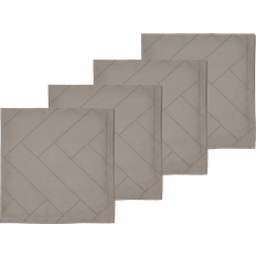 Södahl Tiles Damask 4-pack Stofserviet Brun (45x45cm)