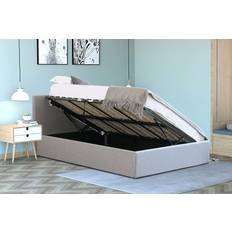Beds & Mattresses Home Treats Side Lift Ottoman Double Storage Bed 4ft6 Frame Bed