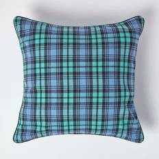 Homescapes Tartan Cushion Cover Blue (60x60cm)
