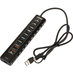 Usb hub Nitro Concepts UH1 10-Ports Hybrid USB Hub
