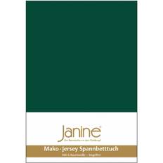 Janine MAKO-FEINJERSEY Bettlaken Grün (200x160cm)