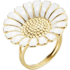 Lund copenhagen marguerit ring Lund Copenhagen Daisy Ring - Gold/White