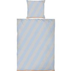 Mette Ditmer Diagonal Duvet Cover Grey, Blue (220x140cm)
