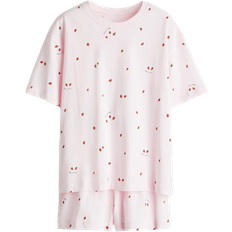 Schlafanzüge H&M Printed Pyjamas - Powder Pink/Strawberries