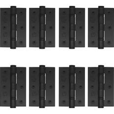 Hinges Afit Matt Black Door Hinges 3 Inch 76mm 4 Pairs