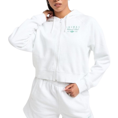 adidas Originals Island Club Full Zip Hoodie - White