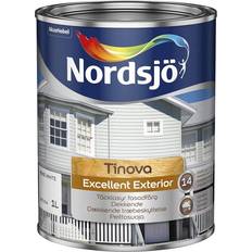 1.0 L Målarfärg Nordsjö Tinova Excellent Träfasadsfärg Base White 1L