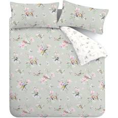 Sage green bedding set Catherine Lansfield Songbird Duvet Cover Green (200x135cm)