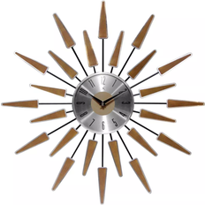 Infinity Instruments Satellite Retro Brown/Silver Wall Clock 58.4cm