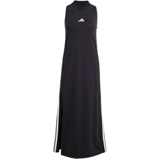 adidas Women's Essentials 3-Stripes Long Racerback Dress - Black/White