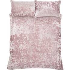 Catherine Lansfield Crushed Duvet Cover Pink (220x260cm)