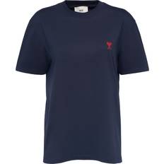 Ami Paris Unisex T-shirts Ami Paris Cotton Jersey T-shirt - Blue