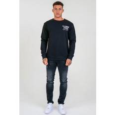 Clarendon Regular Fit Fleece Crew Sweatshirt - Black