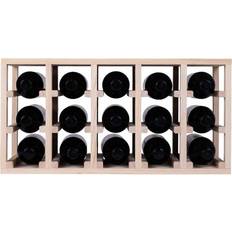 Vinreol træ Caverack Half Alda Wide Natural Vinreol 60x30cm