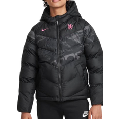 Nike Jackets Nike Chelsea F.C. Third Older Kids' Football Synthetic-Fill Hooded Jacket - Black