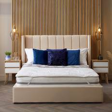 Snuggledown Luxurious Hotel Temperature Topper Single Mattress Cover White (150x200cm)