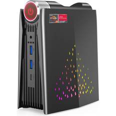 Ace Magician Mini Gaming PC, RGB Lights AMD Ryzen 7 5800U 16GB DDR4 512GB NVMe SSD AMR5 Mini Computer 4K HDMI DP Type-C WiFi 6 BT 5.2 Small PC, Auto Power On