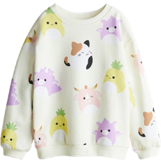 H&M Printed Sweatshirt - Light Yellow/Squishmallows (1267711009)