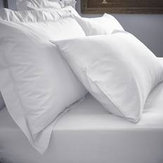 Percale Bed Sheets Bianca 200 Thread Count Bed Sheet White (200x180cm)