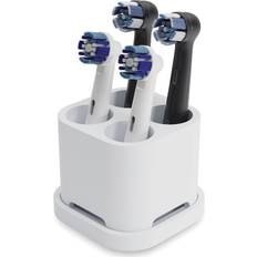 Hvid - Silikone Tandbørsteholdere Qikfresh (TH4W-08016)