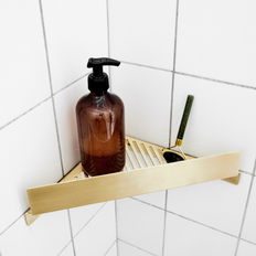 Bastant Design Badeværelsestilbehør Bastant Design Hjørne Shampoohylde Messing