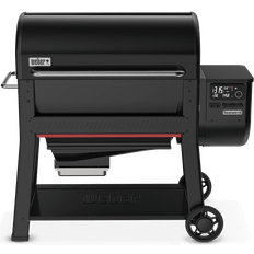 Heat protected handle Pellet BBQs Weber Searwood XL Pellet Barbecue Black