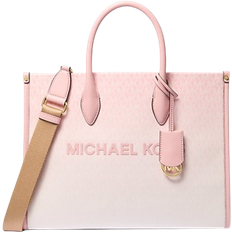 Michael Kors Mirella Medium Ombre Logo Tote Bag - Powder Blush