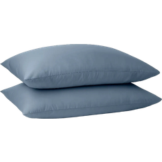 Cotton - OEKO-TEX Pillow Cases Dunelm Pure Cotton Standard Pillow Case Blue (76x48cm)