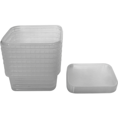 Condibøtter Zolo Disposable Plates Condiment Buckets with Lids 480ml Transparent 7-pack