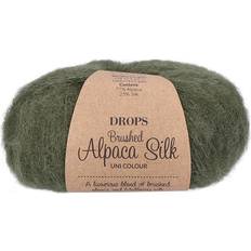 Drops Design Brushed Alpaca Silk Uni Colour Mosgrøn 140m