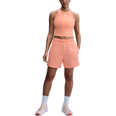 Nike One Fitted Women's Dri-FIT Cropped Tank Top - Apricot Agate/Black