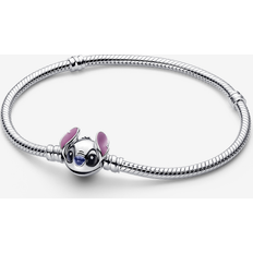 Amethyst Jewellery Pandora Disney Stitch Snake Chain Bracelet - Silver/Purple