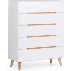 Oak Chest of Drawers Julian Bowen Alicia White Chest of Drawer 90x118cm