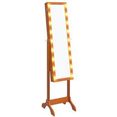 VidaXL Mirrors vidaXL 351768 Brown Floor Mirror 34x146cm