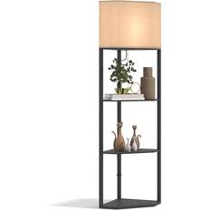 Homcom Corner Black Floor Lamp 159cm