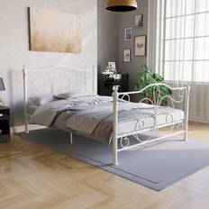 Beds & Mattresses Vida Designs Chicago White 4ft6 Double Metal Bed Frame