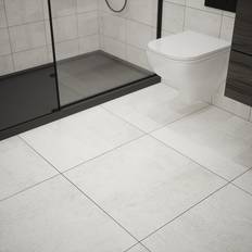 Ashlar Weathered Matt Stone Effect Textured Porcelain Indoor Wall and Floor Tile Pack of 4 600mm