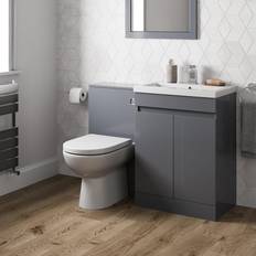 Sink and toilet unit Aurora Bathroom Vanity Unit Basin Sink Toilet 600mm