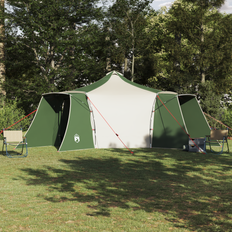 vidaXL Family Tent Tipi Green 8-Person Waterproof