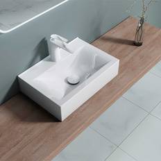 Counter top basin Durovin Bathroom Ceramic Wall Hung Counter Top Basin 450 x 305 mm