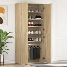 vidaXL Sko Skab Sonoma 80 x 39 x 180 cm Opbevaringsskab