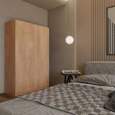 Natural Wardrobes SECONIQUE Dakota Oak Effect 3 Door Wardrobe