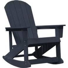 vidaXL Adirondack Rocking Chair Navy Blue 73.5 x 92 x 90 cm