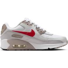 Nike Air Max 90 LTR GS - White/College Grey/Vast Grey/University Red