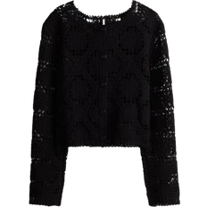 H&M Crochet Look Cardigan - Black