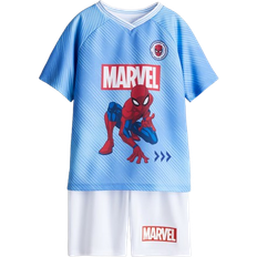 Träningsplagg Övriga sets Barnkläder H&M Football Set 2-piece - Light Blue/Spider-Man (1139330023)
