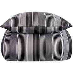 IN Style Stripe Dynebetræk Sort (200x140cm)