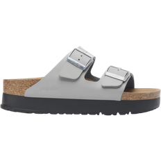 Birkenstock arizona stone Birkenstock Arizona Flex Platform Birko-Flor - Stone Coin