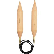 Knitpro Jumbo Birch Knitting Pins 100x35mm