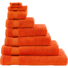 Dunelm Egyptian Cotton Bath Towel Orange (125x70cm)